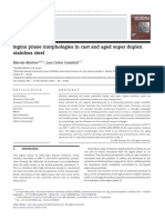 0000153 Sigma Phase Morphologies in Cast and Aged Super Duplex Stainless Steel