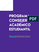 Programa Consejería Académica - Ítalo