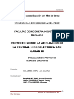 Evaluación de Proy. C.H. San Gabán III