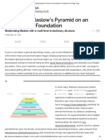 Rebuilding Maslow's Pyramid On An Evolutionary Foundation - Psychology Today