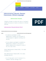 Administrative Tribunals, Election Commission, Official Languages Iasmania