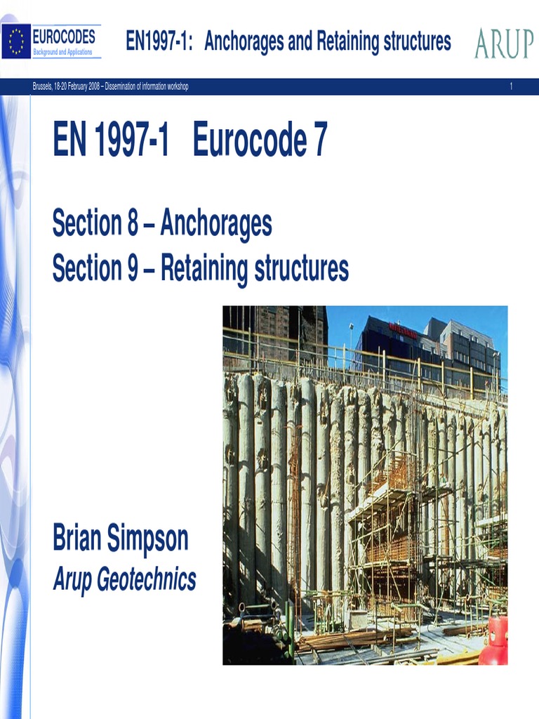 Anchorages and Retaining Structures | PDF | Geotechnical Engineering ...