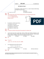 mechanical Engineering services-2015 objective paper 1