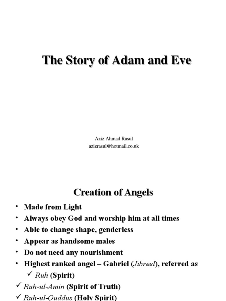 Chan Thomas The Adam And Eve Story Pdf