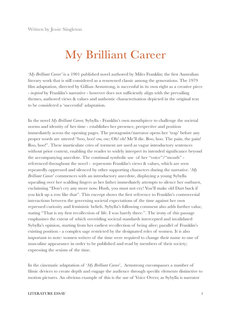research career essay