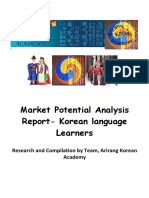 Market Potential Analysis Report - Korean Language Learners