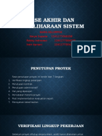 Fase Akhir Dan Pemeliharaan Sistem