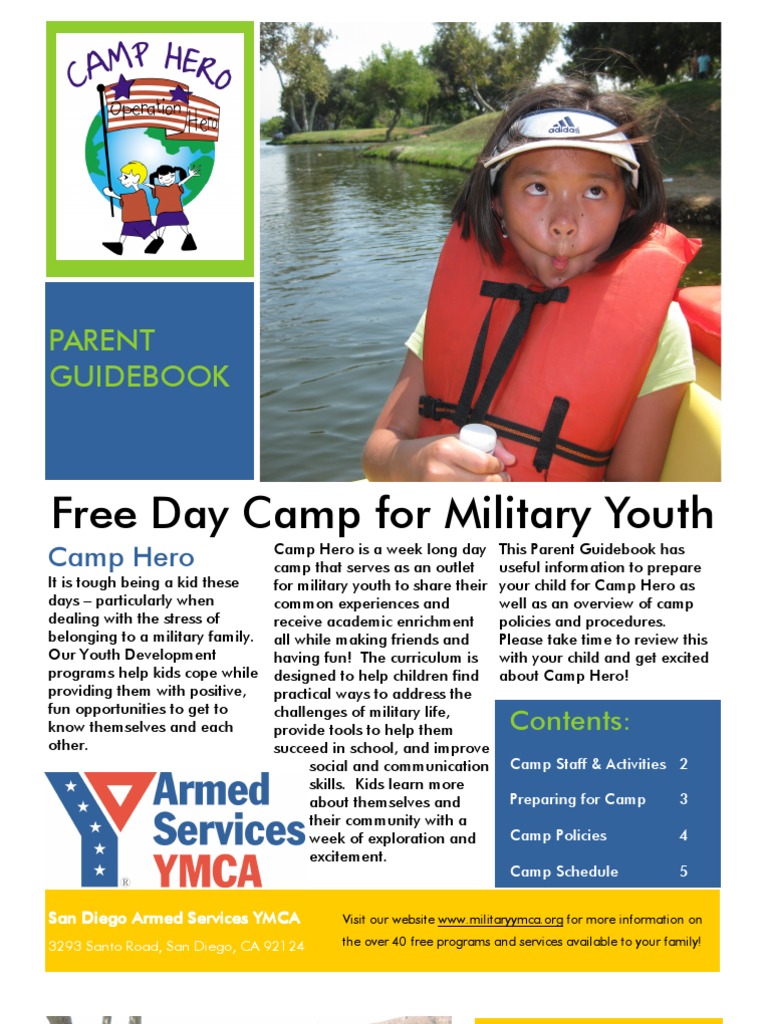 Free Day Camp For Military Youth: Parent Guidebook | PDF | Camping ...
