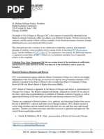 Chancellor Hyman's Response To HLC Complaint Received Via FOIA