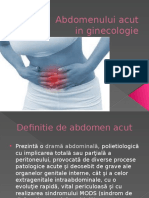 Abdomen Acut in Ginecologie