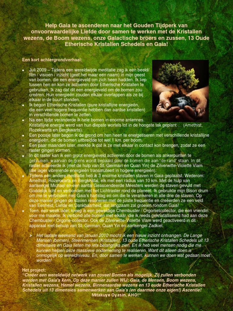 Help Gaia Ascenderen Naar Het Gouden Tijdperk Van