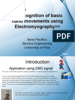 Recognition of Basic Hand Movements Using Electromyography