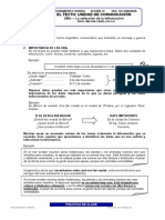 Sesión Teórica Texto Unidad de Comunicación 1ro