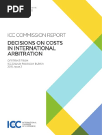 Decisions On Costs in International Arbitration