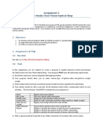 Assignment 2 Case Study: Clear Vision Optical Shop: 3.1 Due Date