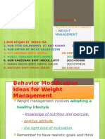 Behaviour & Attitude Modifications Towards Weight Management