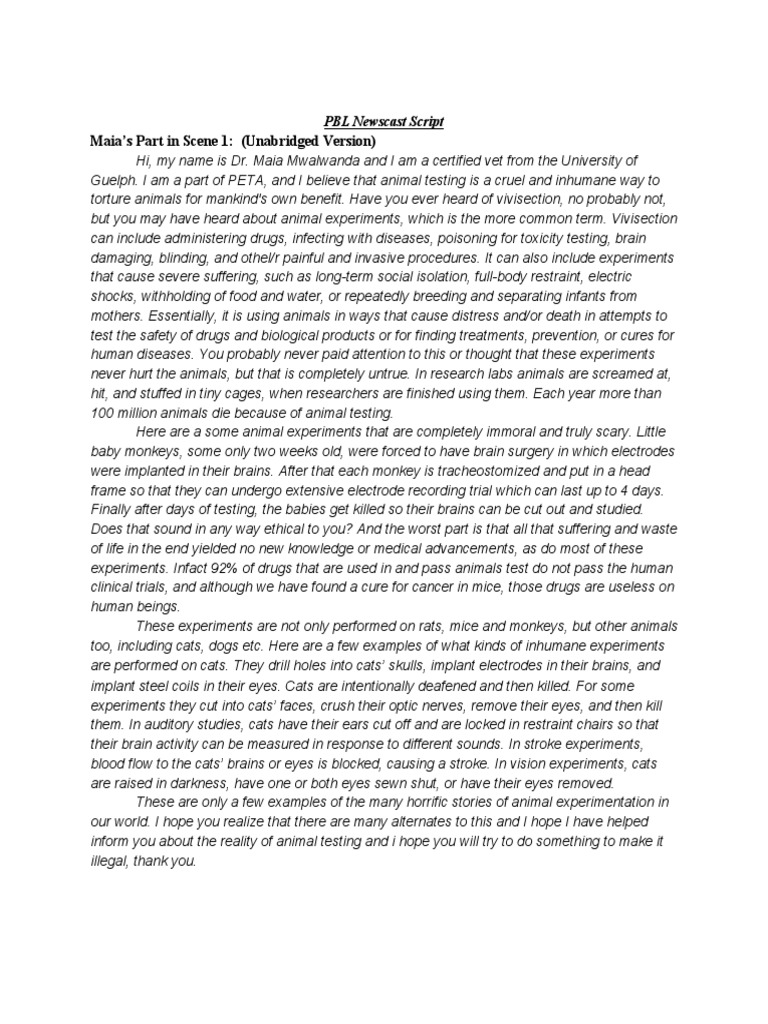 Animal Testing: Ethical Concerns Explained | PDF | Animal Testing ...