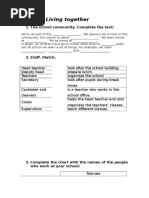 Examen Science 4 - School Community - Libro Viejo - Unit 9 - Science 4