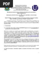 Edital Pibic Pivic Fapemig Ufu 2013-2014