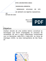 Técnicas de Remediação Aplicadas Em Site Contaminado