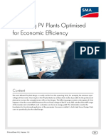 Designing PV Plants Optimised For Economic Efficiency: Content