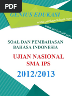 Soal Dan Pembahasan UN Bahasa Indonesia SMA IPS 2012-2013