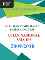 Soal Dan Pembahasan UN Bahasa Inggris SMA IPS 2009-2010