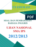 Soal Dan Pembahasan UN Bahasa Inggris SMA IPS 2012-2013