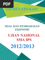 Download Soal Dan Pembahasan UN Ekonomi SMA IPS 2012-2013 by Genius Edukasi SN314961118 doc pdf