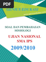 Download Soal Dan Pembahasan UN Sosiologi SMA IPS 2009-2010 by Genius Edukasi SN314961294 doc pdf