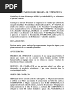 Modelo de Contrato Opcion Venta Exclusiva