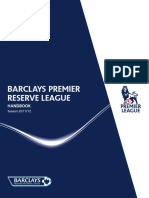 Barclays Premier Reserve League Handbook 2011 12