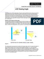 An Explanation of LCD Viewing Angle: Application Note