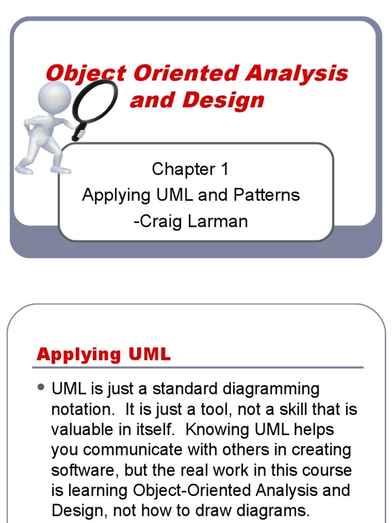 Object Oriented Analysis and Design: Applying UML and Patterns - Craig ...