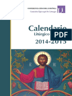 Calendario Liturgico 2016
