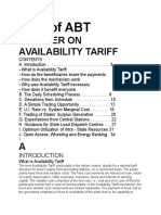 A Primer On Availability Tariff: Abc of Abt