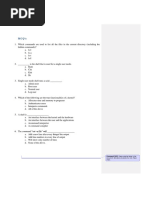 MCQ - LPS Linux Questions