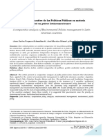 Análisis Comparativo de Las Políticas Públicas en Materia Ambiental en Países Latinoamericanos