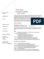 DOCUMENT CONTROLLER AREAS EXPERTISE