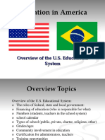 Overview of American Education For Embassy Presentation