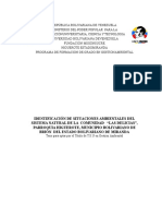 Identificación de situaciones ambientales en la comunidad Las Delicias de Higuerote