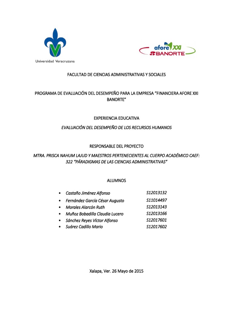 Evaluacion Desempeno Ejemplo Toma De Decisiones Liderazgo