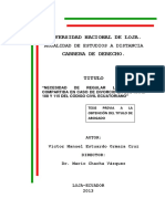 DesarrollTESISo de La Tesis Custodia Compartida