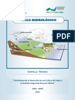 CICLO HIDROLÓGICO. Cartilla Técnica. Contribuyendo al desarrollo de una Cultura del Agua y la Gestión Integral de Recurso Hídrico.pdf