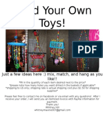 Build Your Own Toys Order Form Word