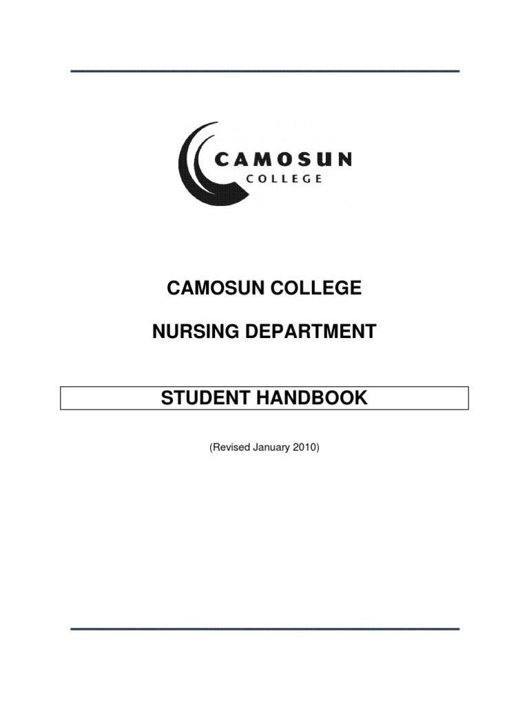 Camosun College Nursing Handbook 2009 | PDF | Nursing | Learning