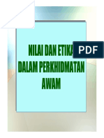 Nilai Etika Perkhidmatan Awam