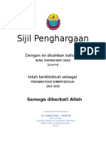 Sijil Penghargaan