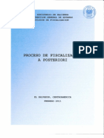 Proceso de Fiscalizacion A Posteriori