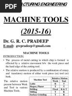 Machine Tools - 2015-16